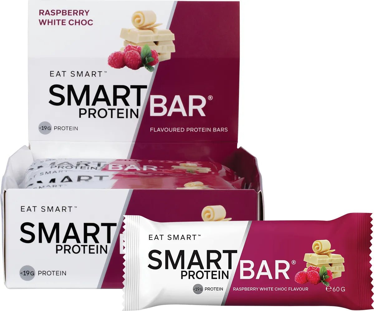 Raspberry White Chocolate Smart Protein Bar x 12 - Yo Keto