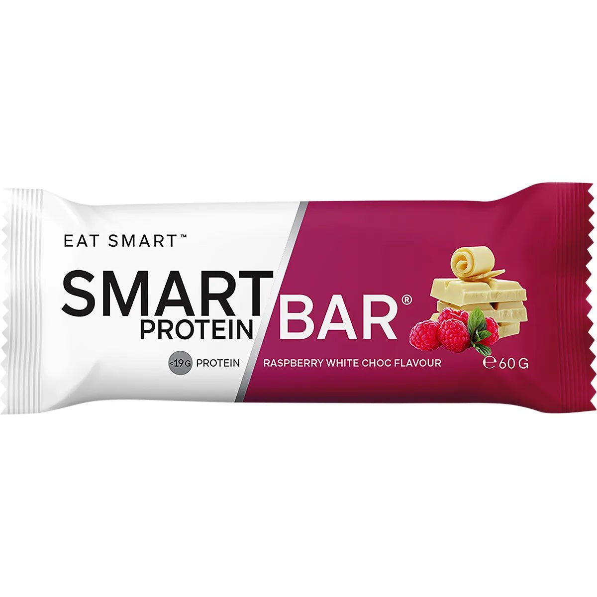 Raspberry White Chocolate Smart Protein Bar x 12 - Yo Keto