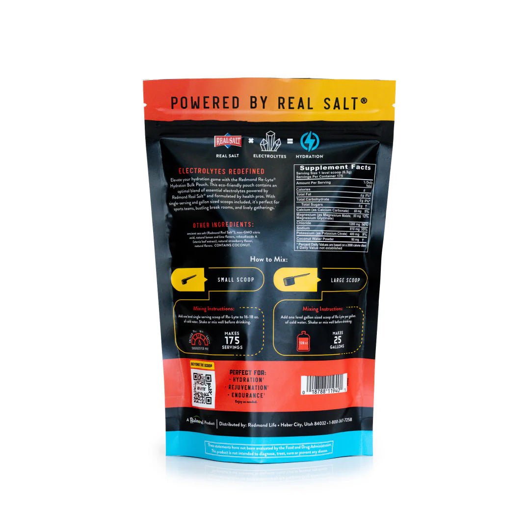 Re - Lyte Hydration - Strawberry Lemonade - Bulk Pouch - 175 Servings - Yo Keto