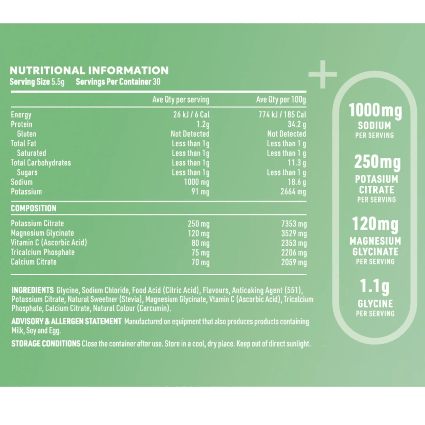 ReVitalise Electrolyte+ Drink - Salty Apple - 30 Serves - Yo Keto