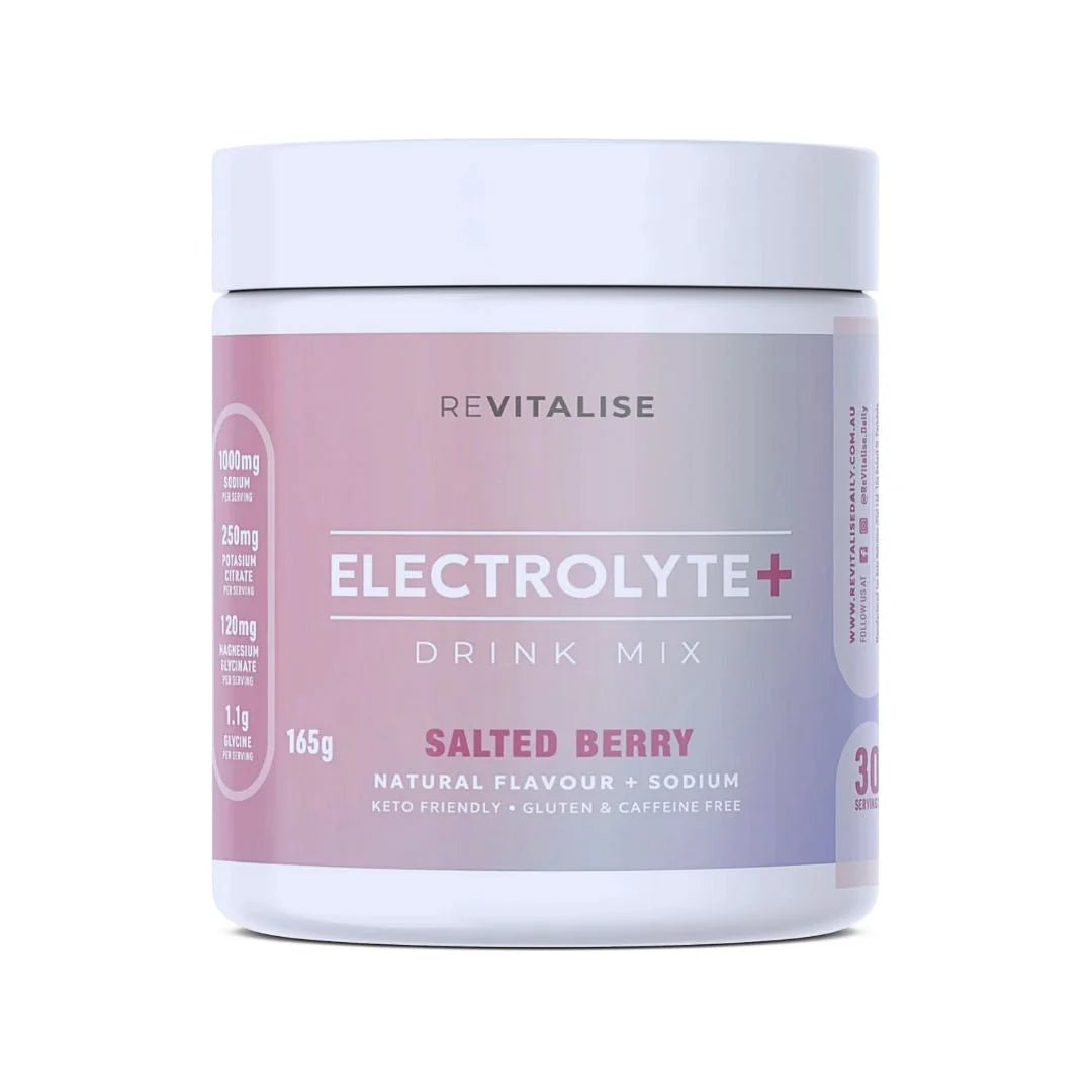 ReVitalise Electrolyte+ Drink - Salty Berry - 30 Serves - Yo Keto