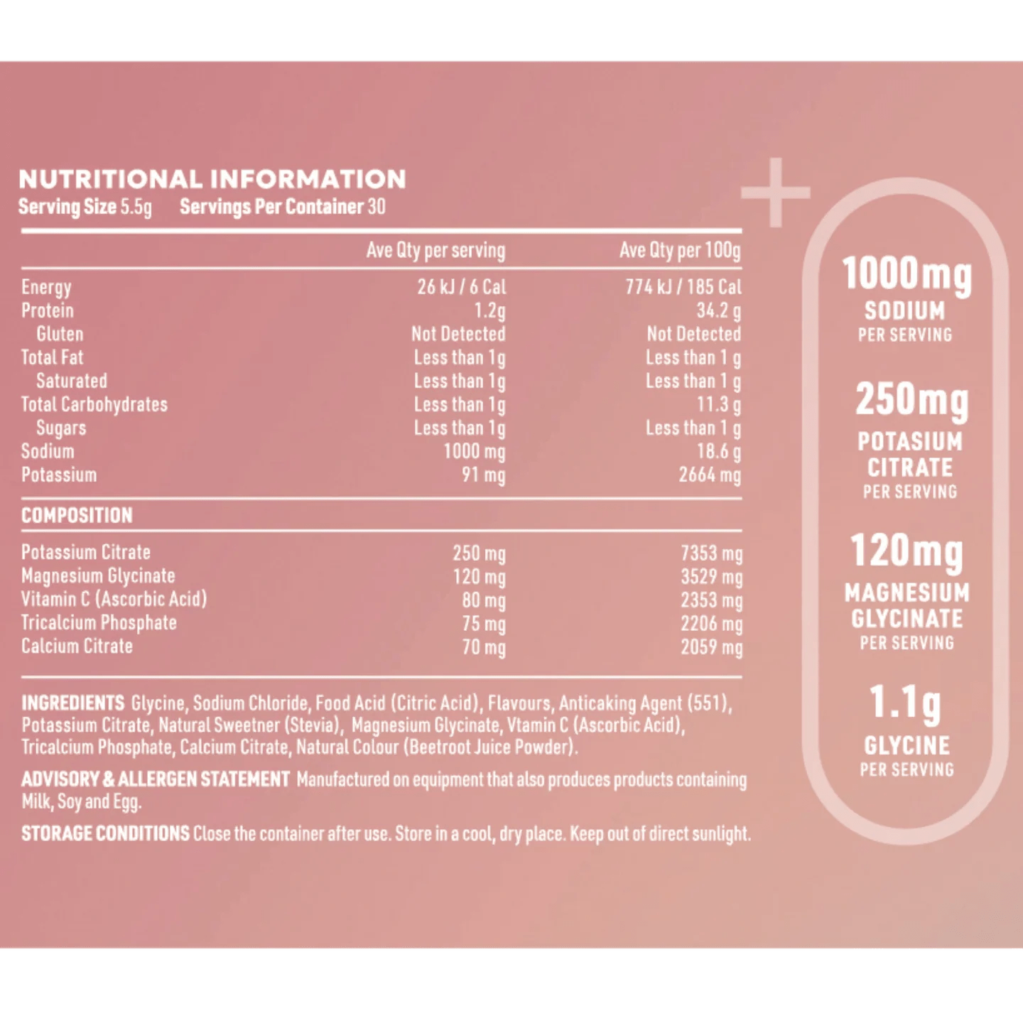 ReVitalise Electrolyte Drink - Watermelon - 90 Serves - Yo Keto