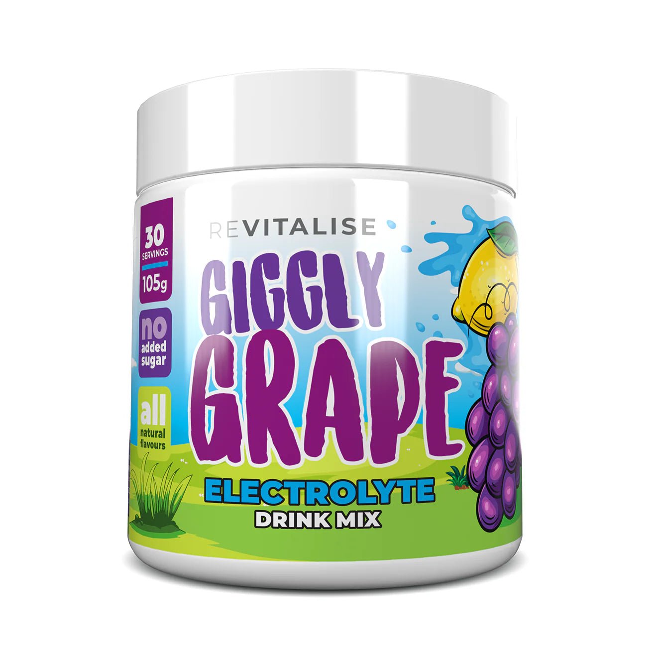 ReVitalise Kids Electrolyte Drink - Giggly Grape - 30 Serves - Yo Keto