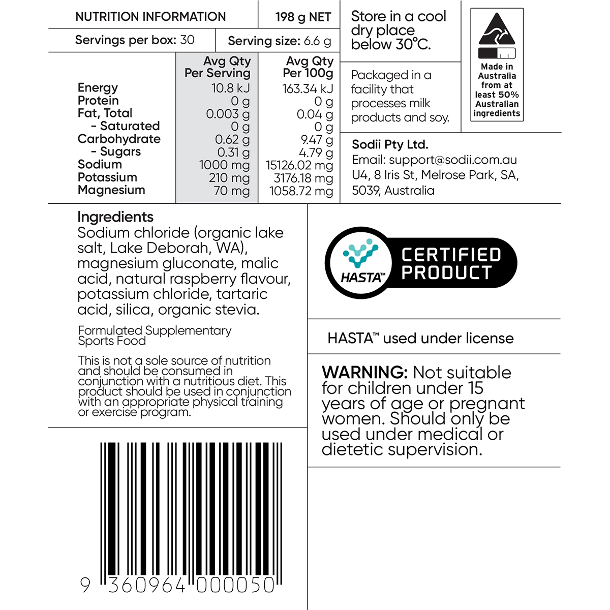 Salty Raspberry - 30 Sachets - Yo Keto