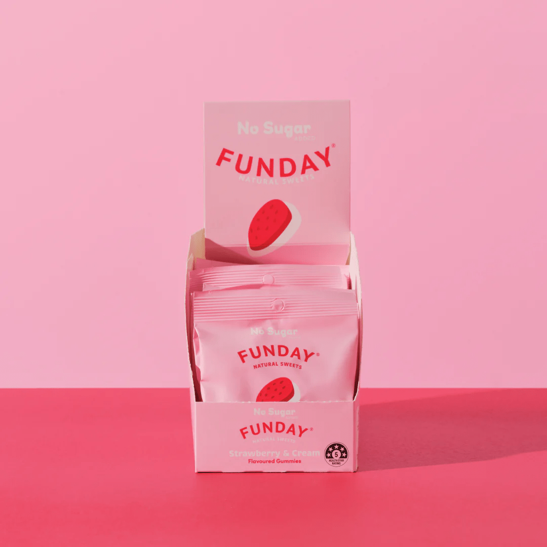 Strawberries & Cream Gummies - 50g x 12 - Yo Keto
