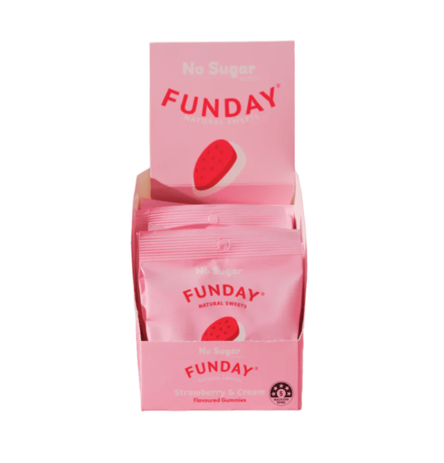 Strawberries & Cream Gummies - 50g x 12 - Yo Keto