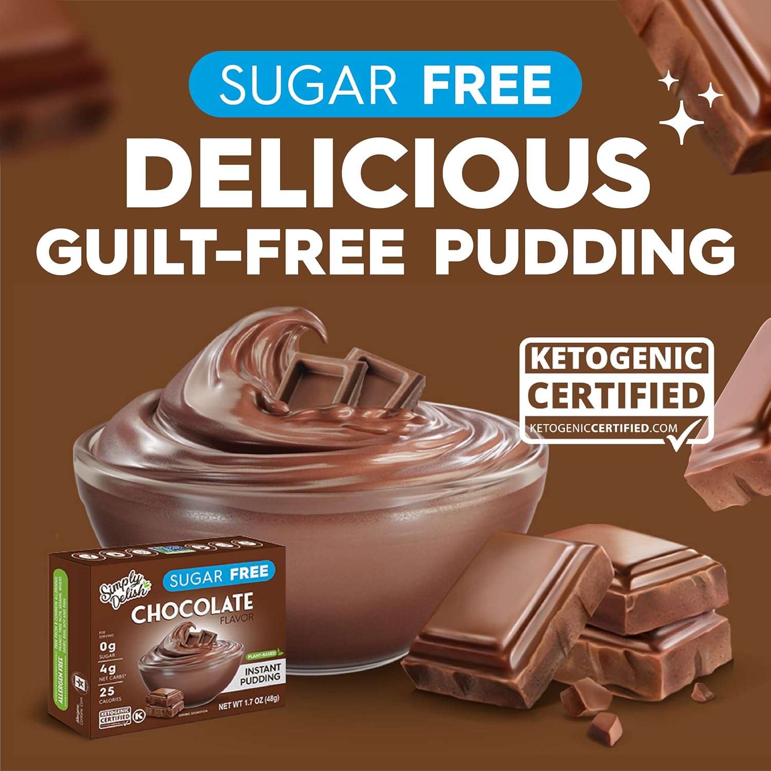 Sugar Free Chocolate Pudding - Yo Keto