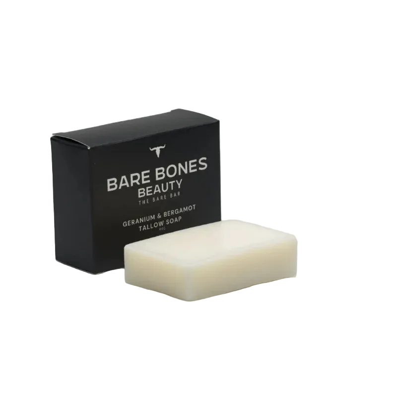 Bare Bar - Geranium & Bergamot Tallow Soap - 90g