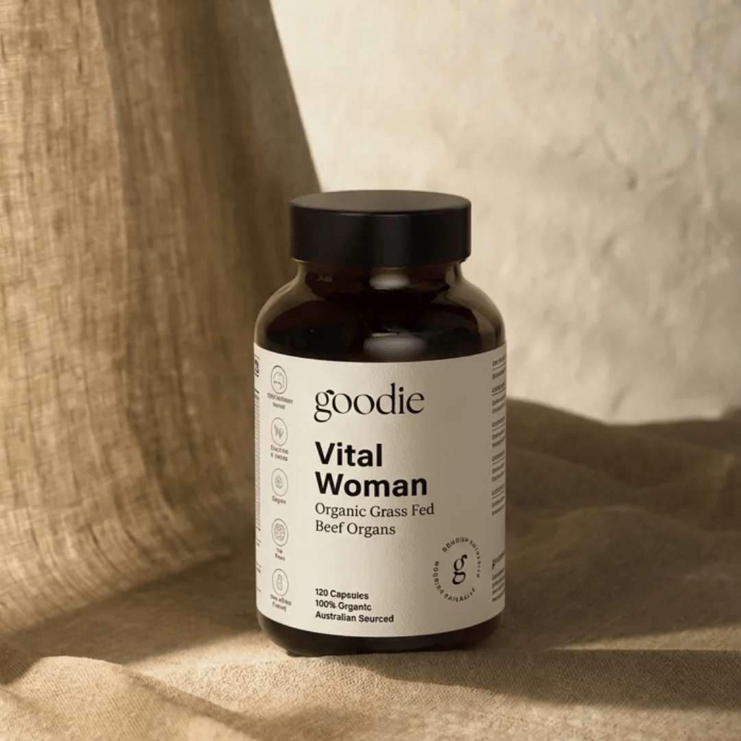 Vital Woman - Certified Organic Grass-Fed Beef Organ Capsules - 120 Capsules
