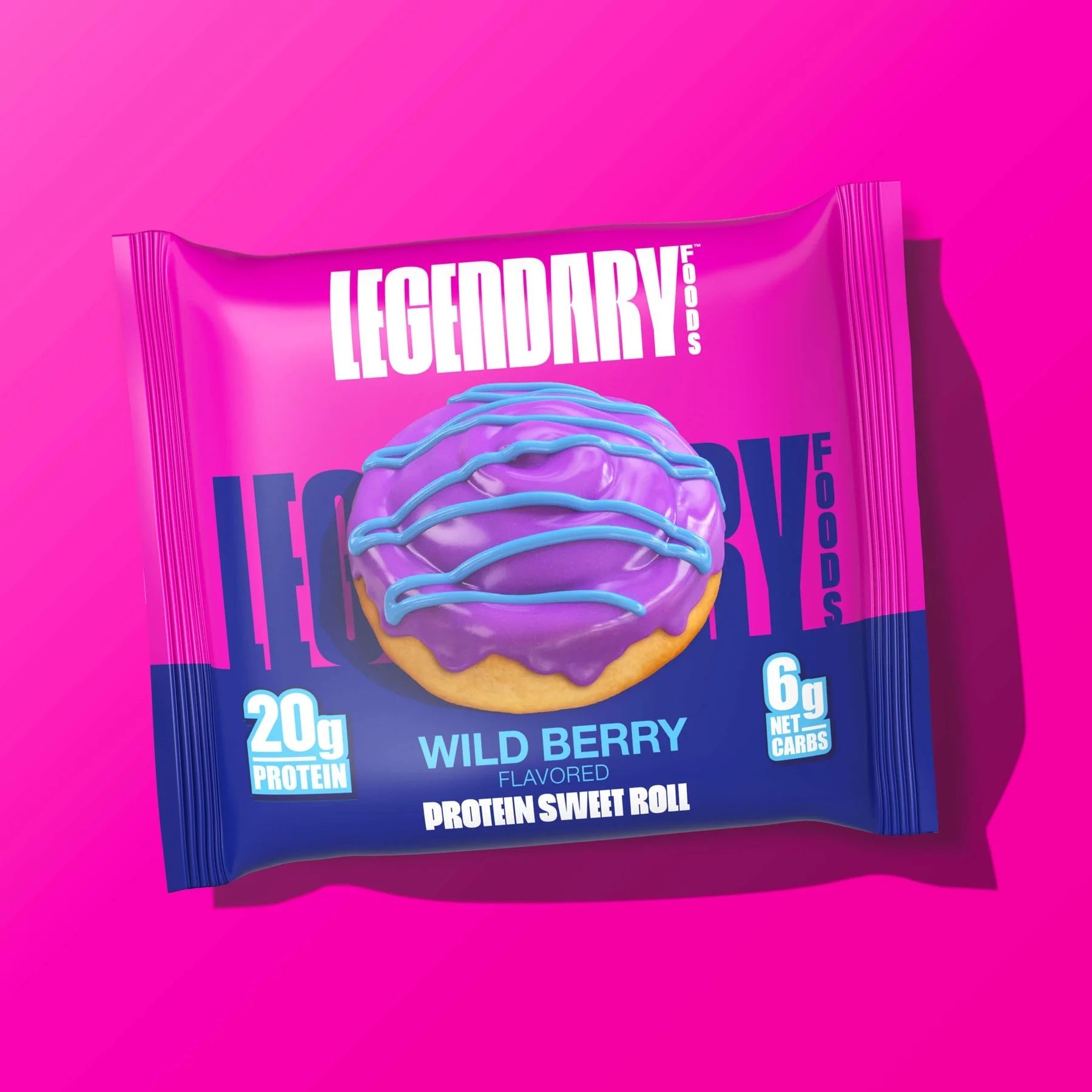 Wild Berry Protein Sweet Roll - 64g - Yo Keto