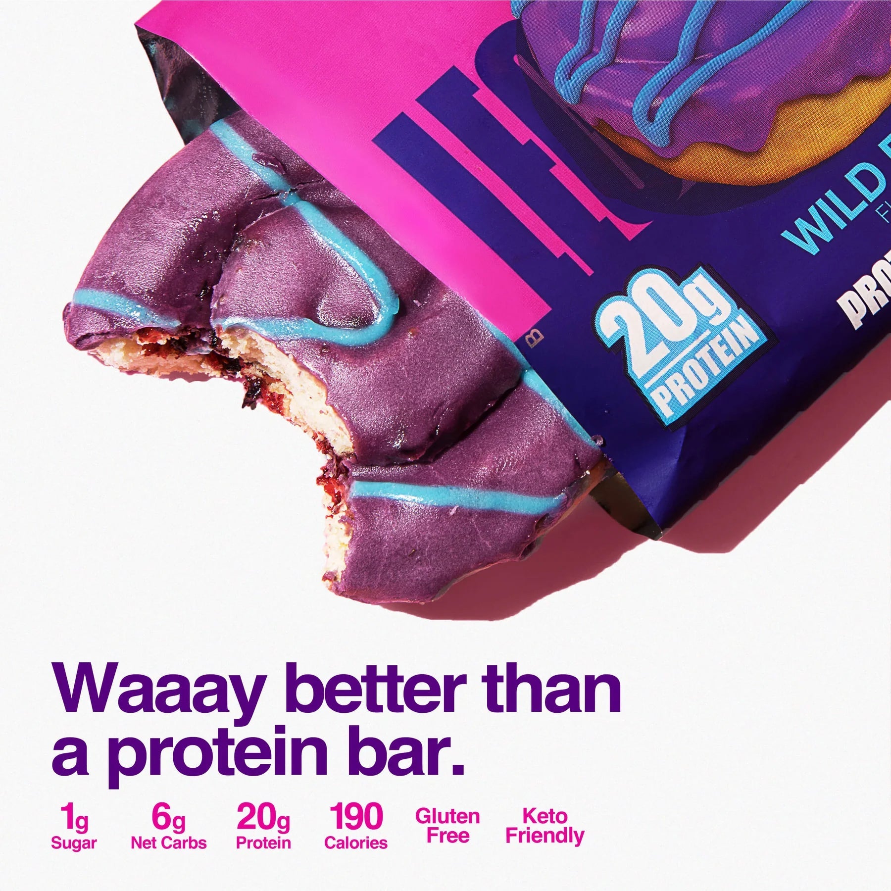 Wild Berry Protein Sweet Roll - 64g - Yo Keto