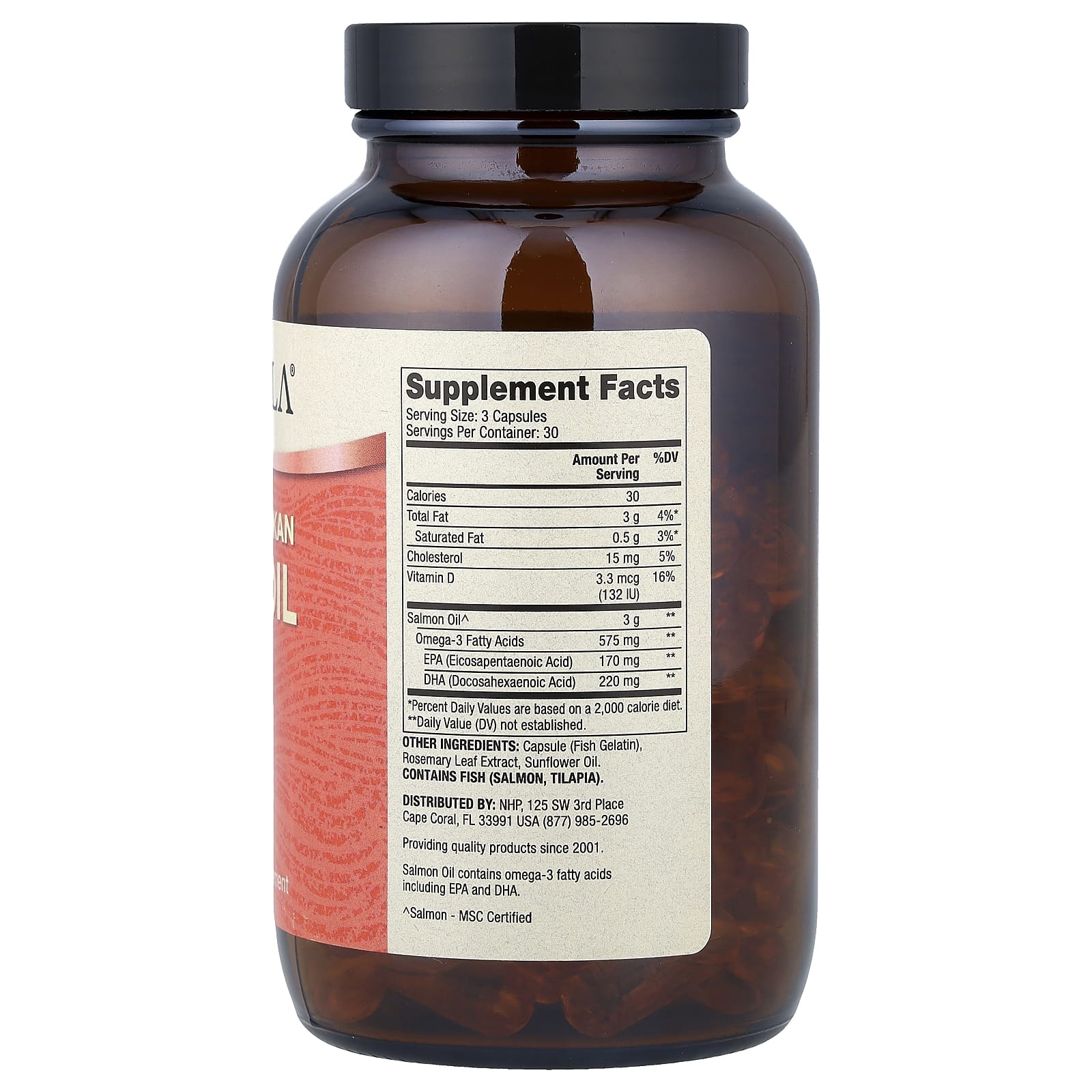 Wild Caught Alaskan Salmon Oil - 90 Capsules - Yo Keto