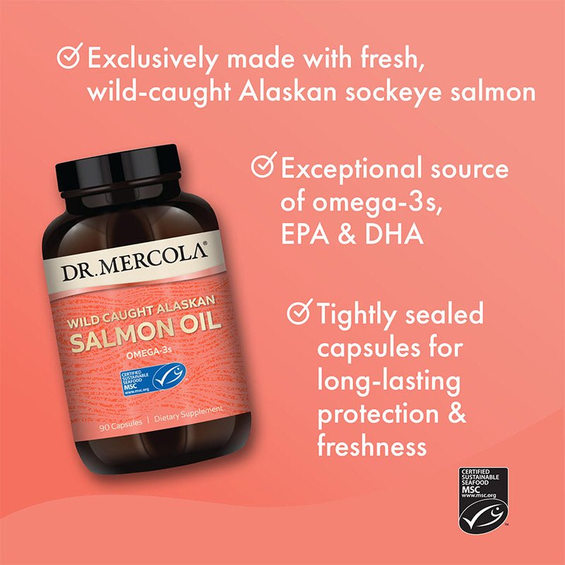 Wild Caught Alaskan Salmon Oil - 90 Capsules - Yo Keto