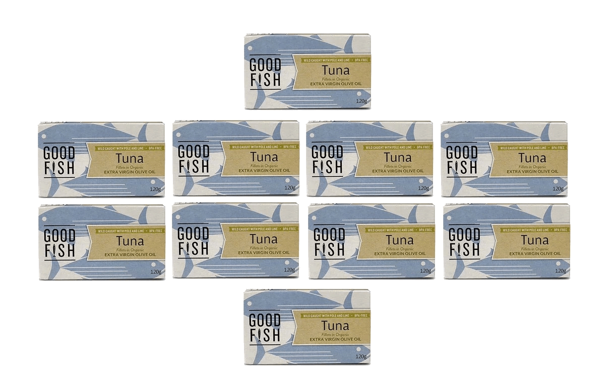 Wild Caught Tuna Fillets in Brine - 120g Can x 10 - Yo Keto