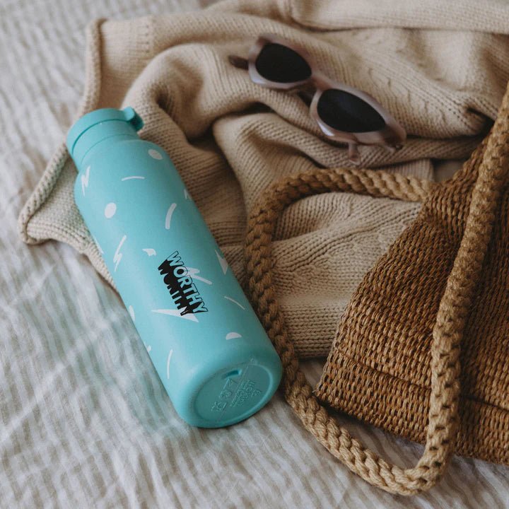 750ml Sugarcane Drink Bottle - Ocean Aqua - Yo Keto