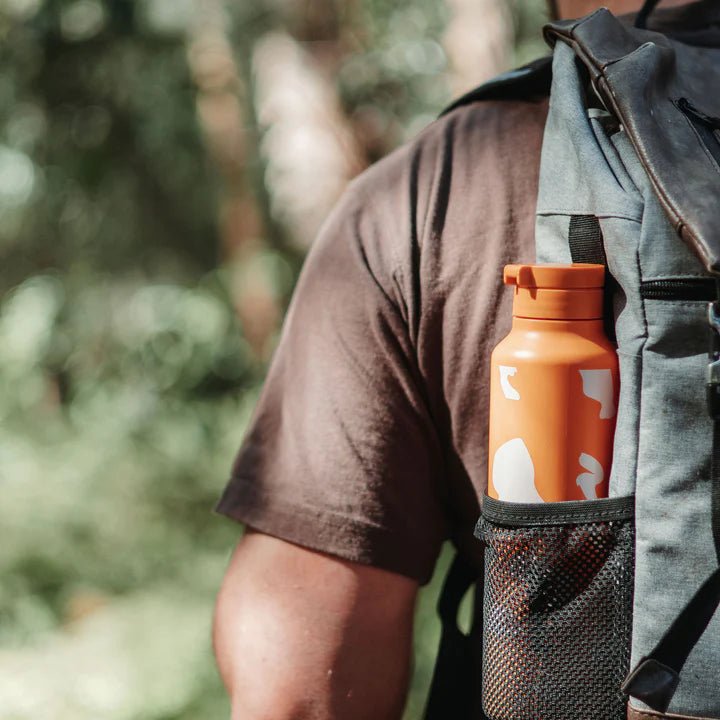 750ml Sugarcane Drink Bottle - Retro Orange - Yo Keto