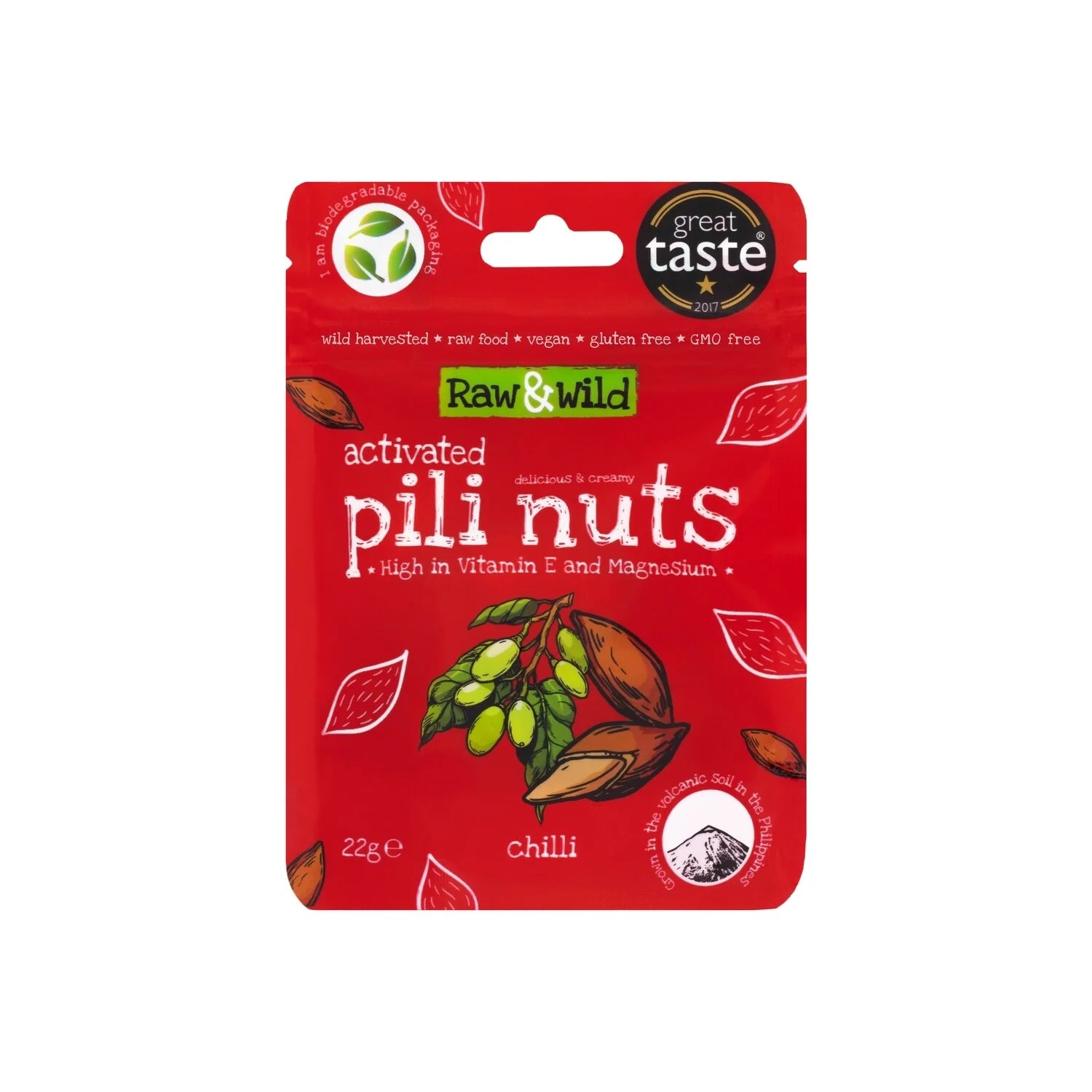 Activated Chilli Pili Nuts - 22g Snack Pack - Yo Keto