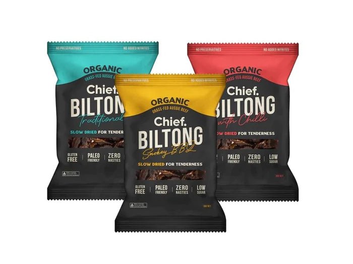 Beef Biltong Variety Pack - 3 x 30g - Yo Keto