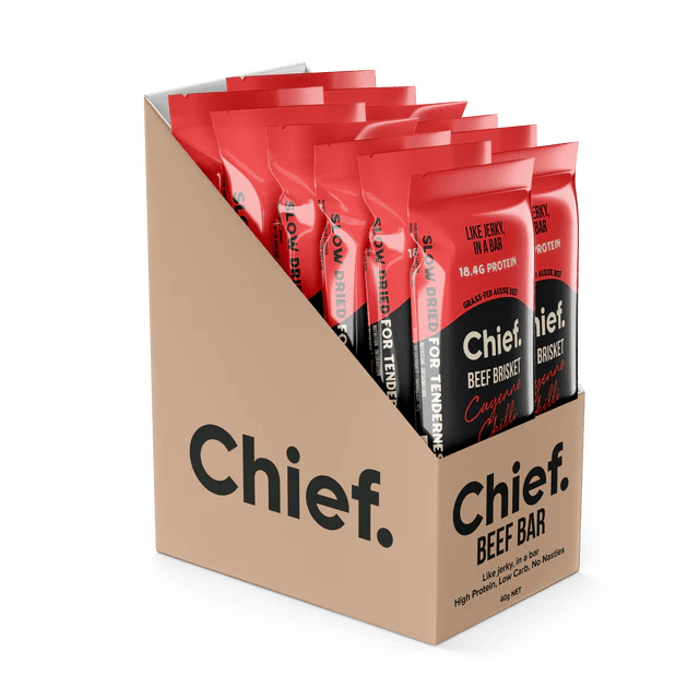 Beef & Chilli Bar - Box of 12 - Yo Keto