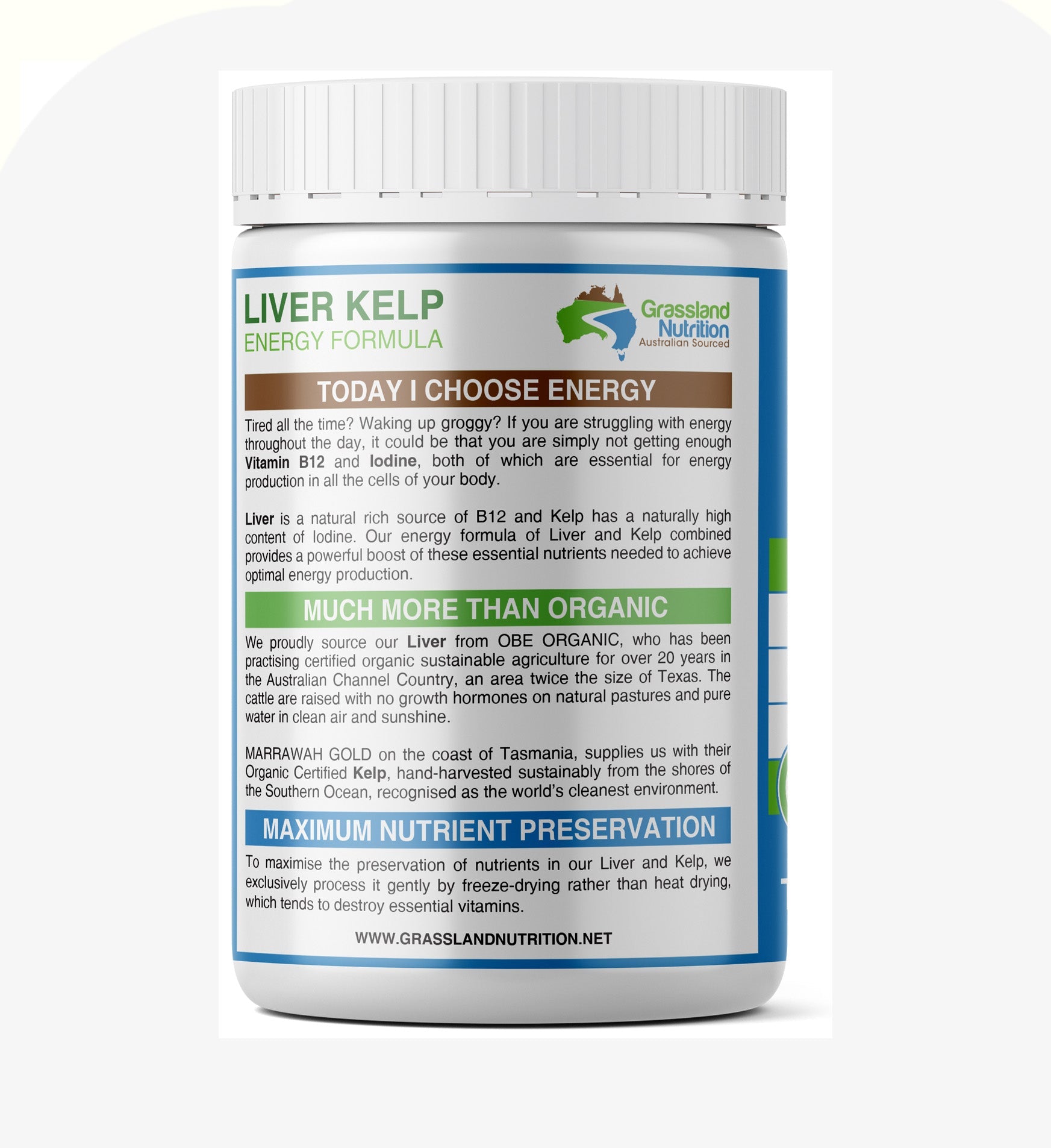 Beef Liver & Kelp Capsules - Yo Keto