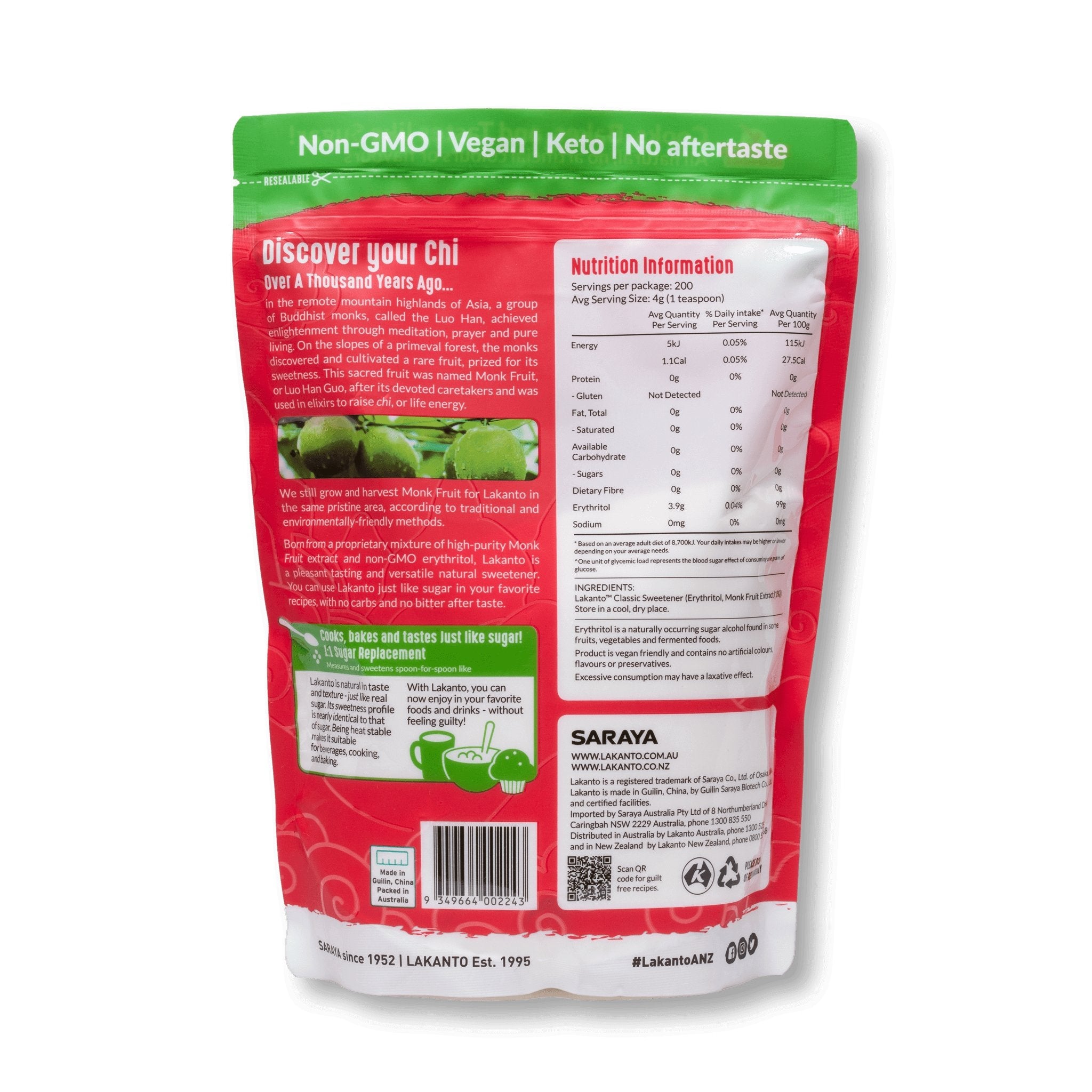 Classic Monkfruit Sweetener-Sweetener-Yo Keto