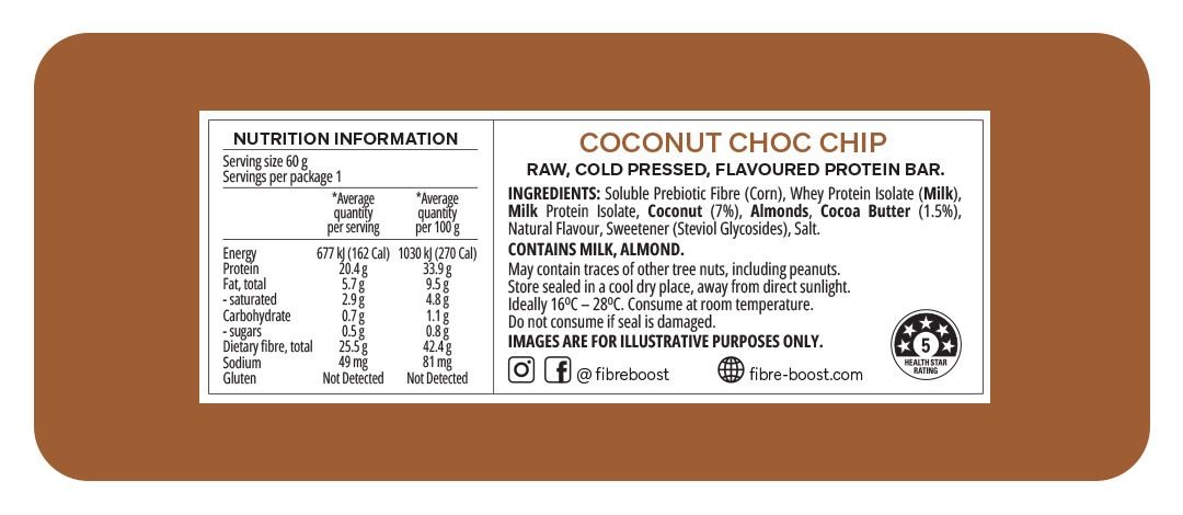 Coconut Choc Chip Protein Bar - Yo Keto