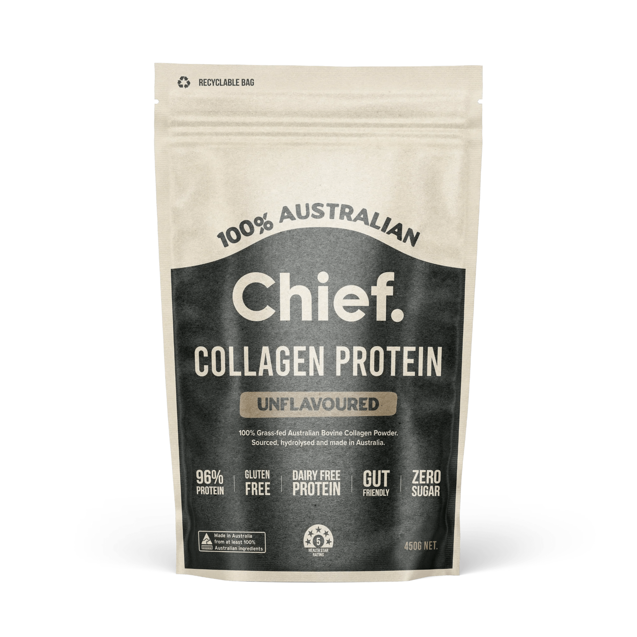 Grass-fed Collagen Protein Powder - Unflavoured - Yo Keto