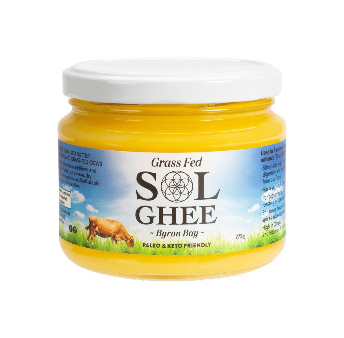 Grass Fed Sol Ghee - Yo Keto