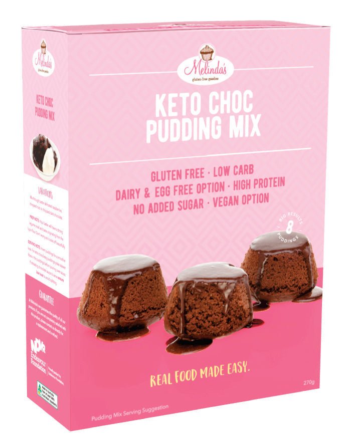 Buy Melinda s Gluten Free Keto Choc Pudding Mix Yo Keto Australia