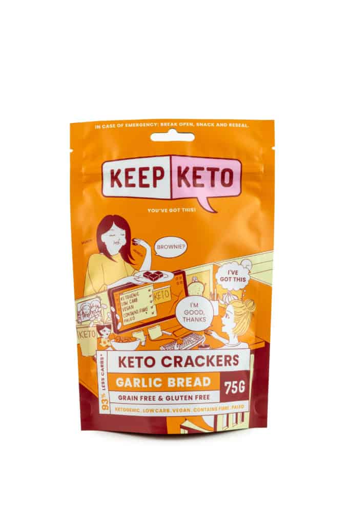 Innofoods Organic Gluten Free Keto Crackers Almonds Pumpkin