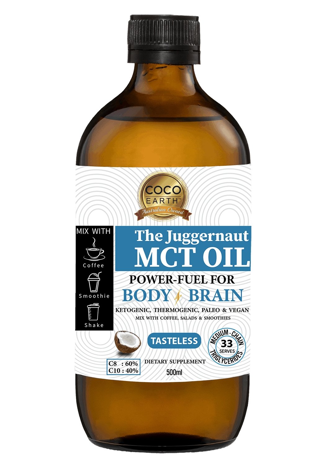 MCT Oil - The Juggernaut - 500ml - Yo Keto