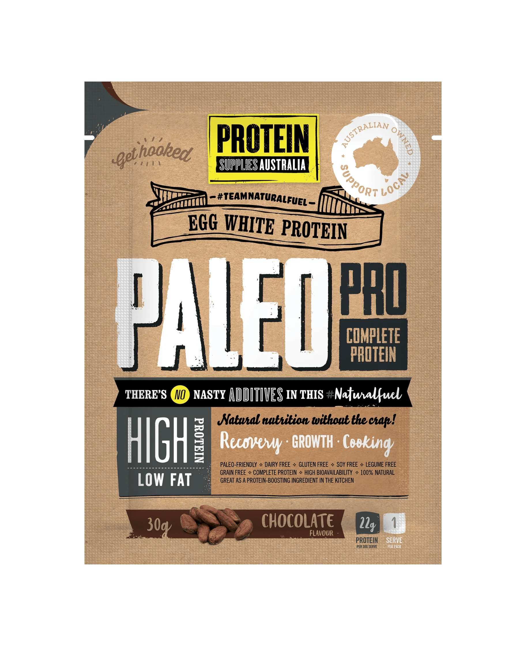 Paleo Pro Chocolate Egg White Protein - 900g - Yo Keto