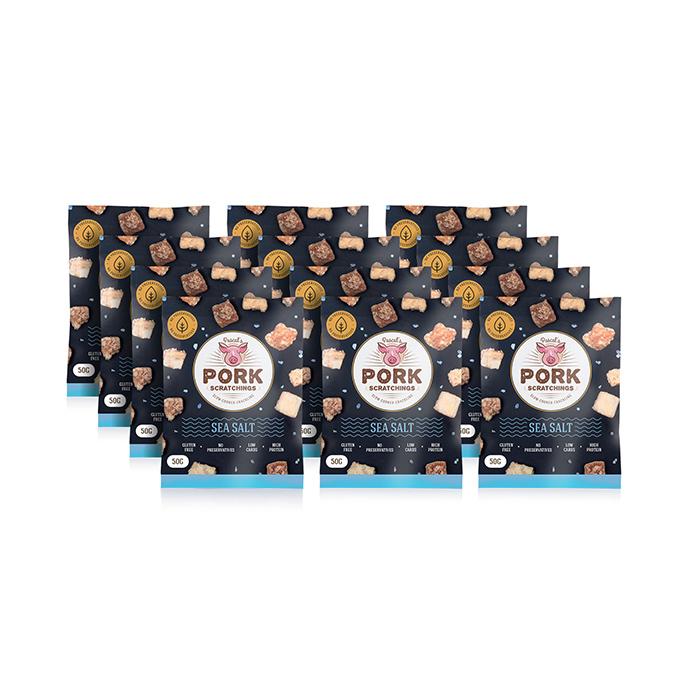 Pork Snack Bundle - 12x100g Packs - Yo Keto