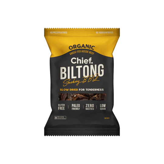 Smokey BBQ Beef Biltong - Yo Keto