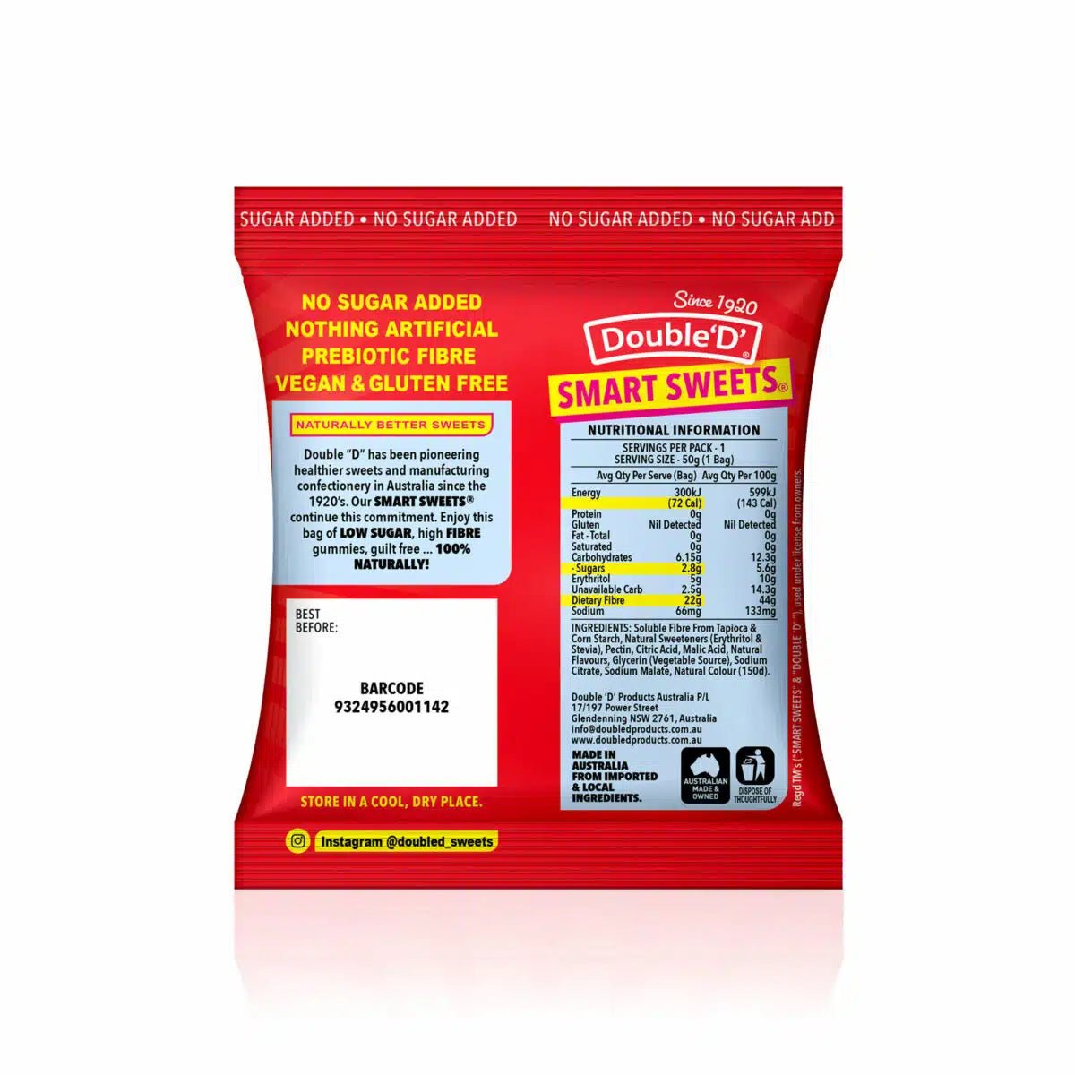 Sour Cola Gummy Bears - 50g - Yo Keto