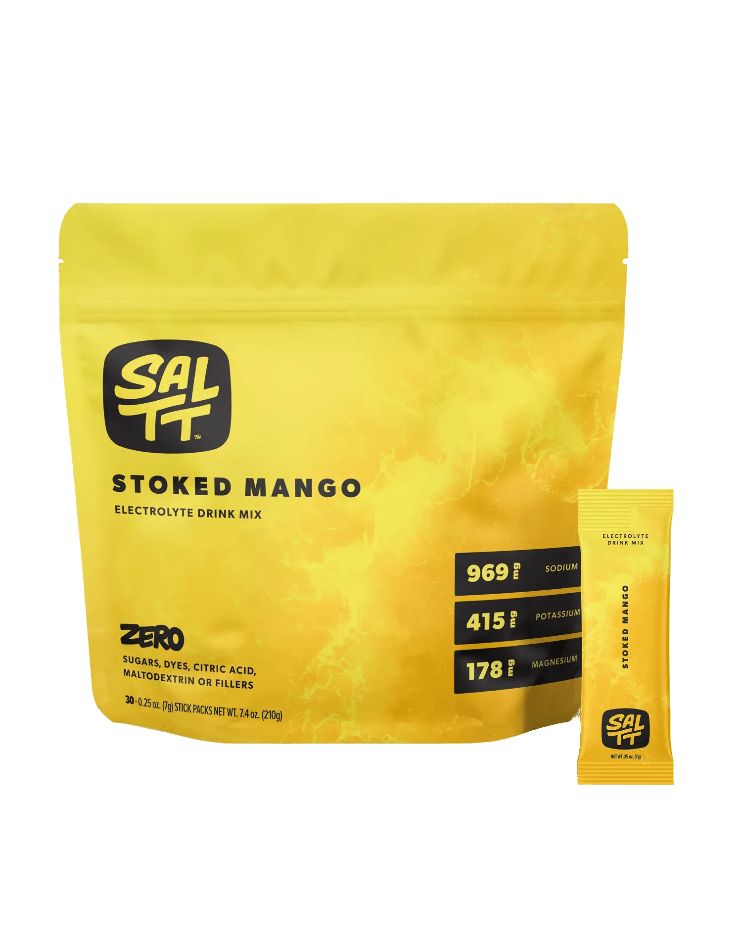 Stoked Mango Electrolyte Drink Mix - 30 Sticks - Yo Keto