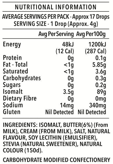 Sugar Free Butter Candy Drops - Yo Keto