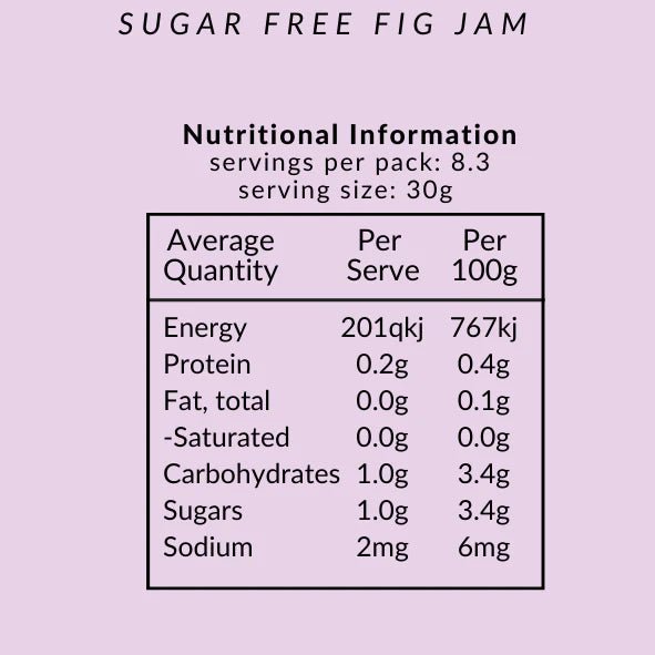 Sugar Free Jam - Fig - Yo Keto
