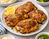 Air Fryer Garlic Parmesan Chicken Thighs