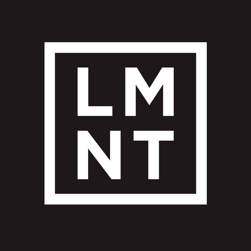 LMNT Logo - White on Black | Yo Keto