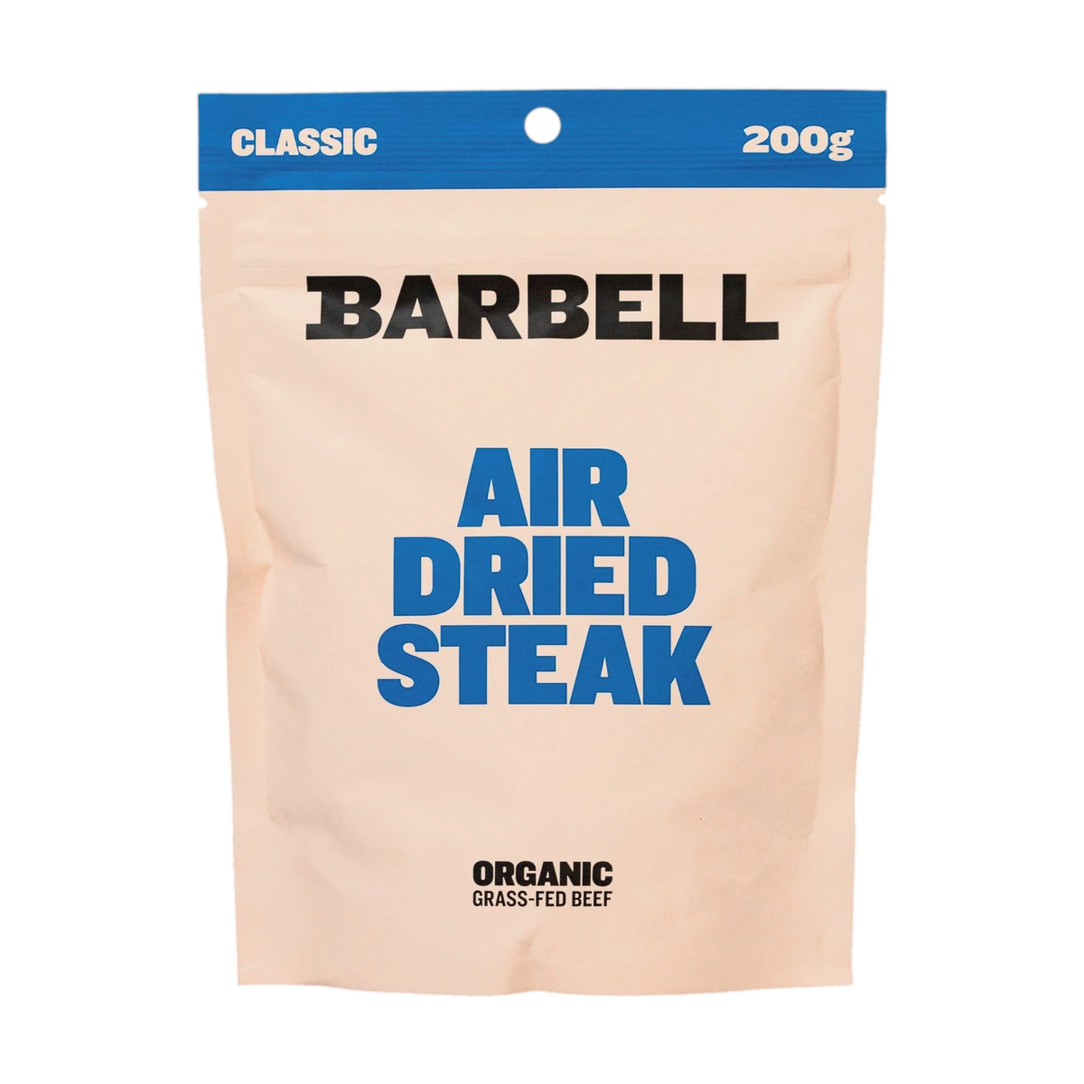 Front of the Barbell Air Dried Steak Classic 200 g pouch