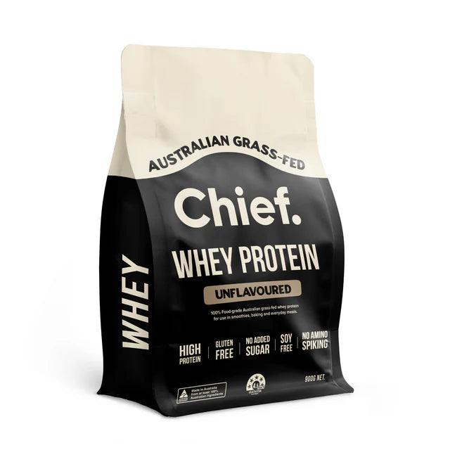 Grass-fed Whey Protein Powder - Unflavoured - 900g
