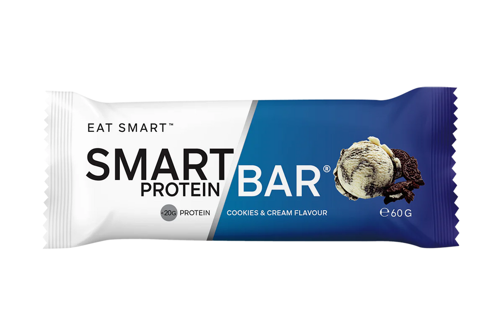 Cookies and Cream Smart Protein Bars x 12 by Smart Diet Solutions, low carb keto protein snack bar with natural ingredients