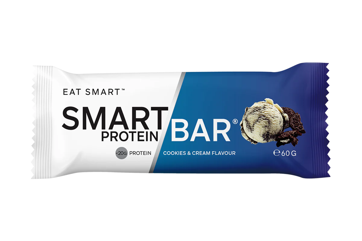 Cookies and Cream Smart Protein Bars x 12 by Smart Diet Solutions, low carb keto protein snack bar with natural ingredients