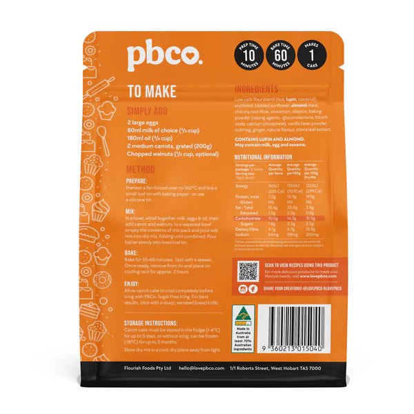 Every Day Low Carb Starter Bundle by PBCo. showing baking mix packaging with Keto and low carb ingredients and instructions