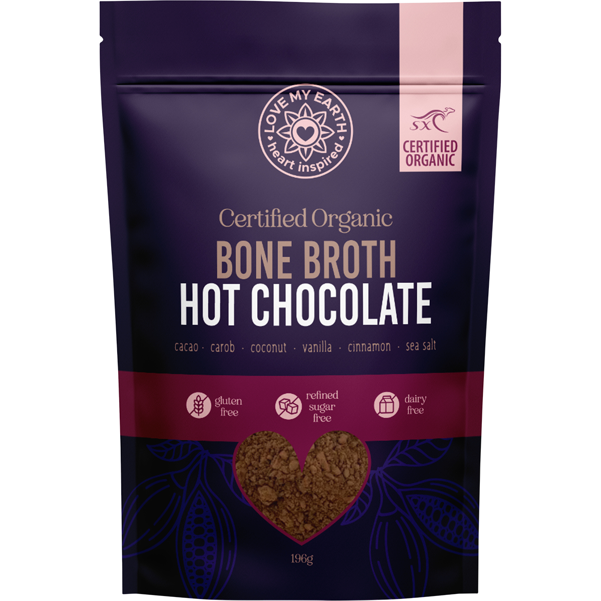 Organic Bone Broth Hot Chocolate 196g