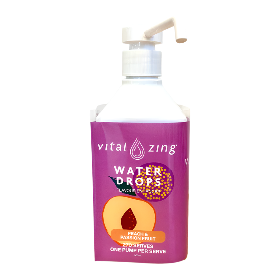 Peach Passionfruit WaterDrops - 500ml Pump Dispenser