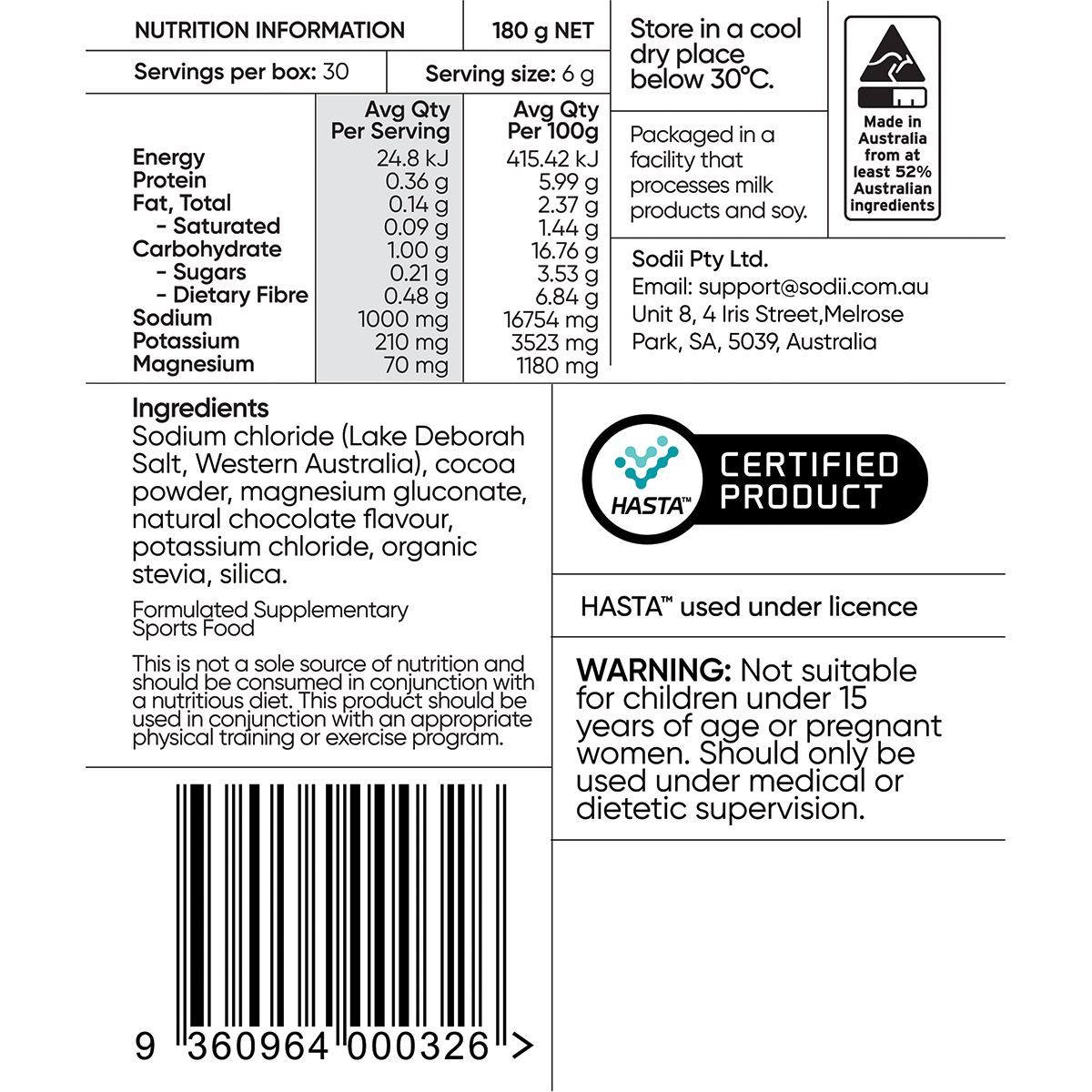 Salty Chocolate - 30 Sachets