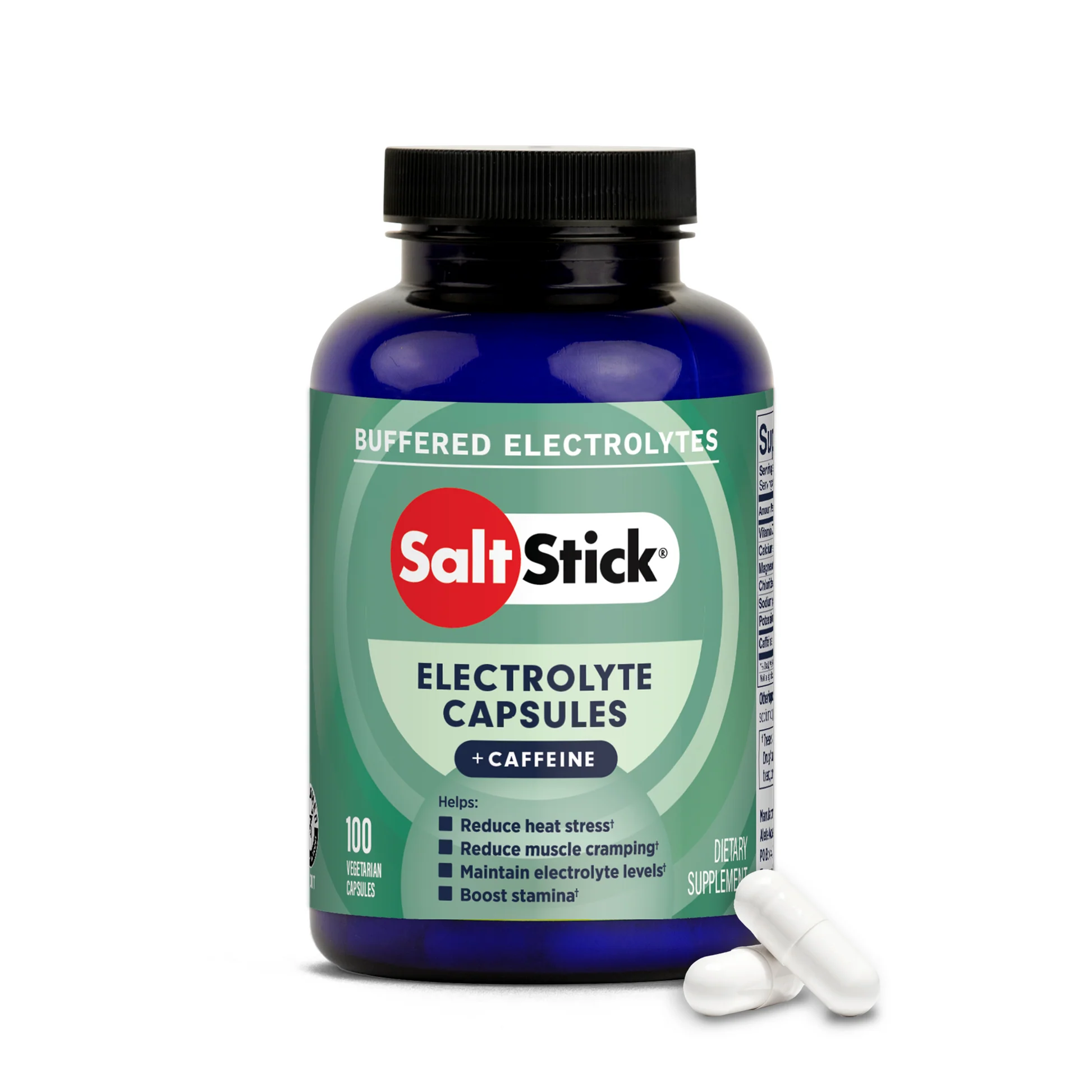 Electrolyte Capsules + Caffeine - 100 Capsules