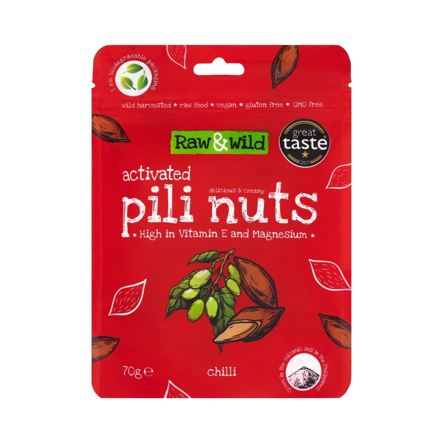 Activated Chilli Pili Nuts - 70g - Yo Keto